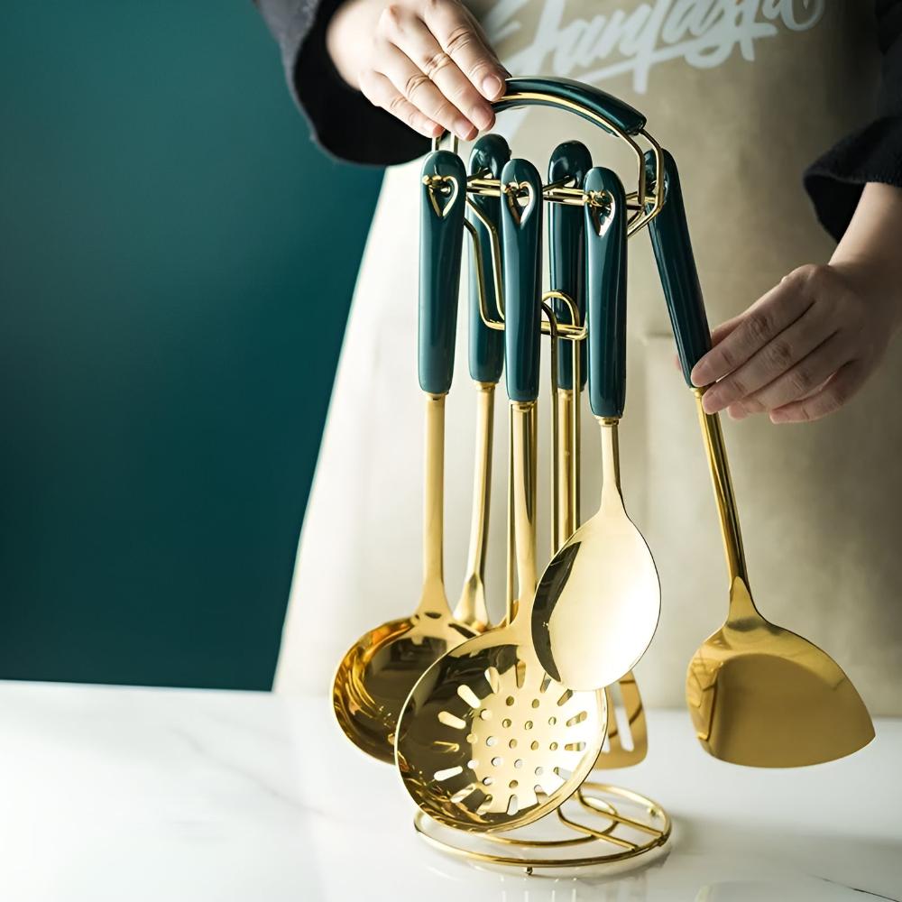Golden Edelstahl Besteckset