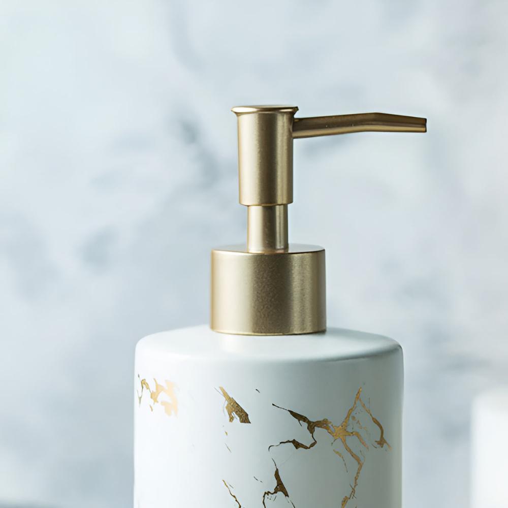 Goldene Marmor Luxus Spender
