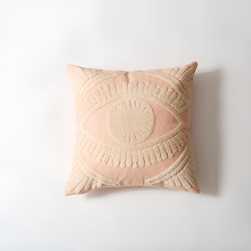 Boho Eye Bestickter Kissenbezug