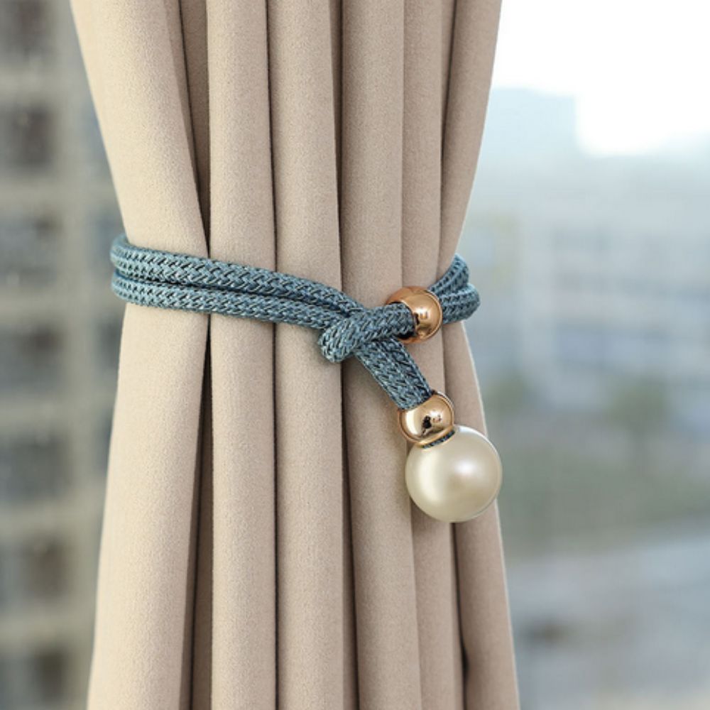 Glänzender Perlen Vorhang Halter | 2er Set