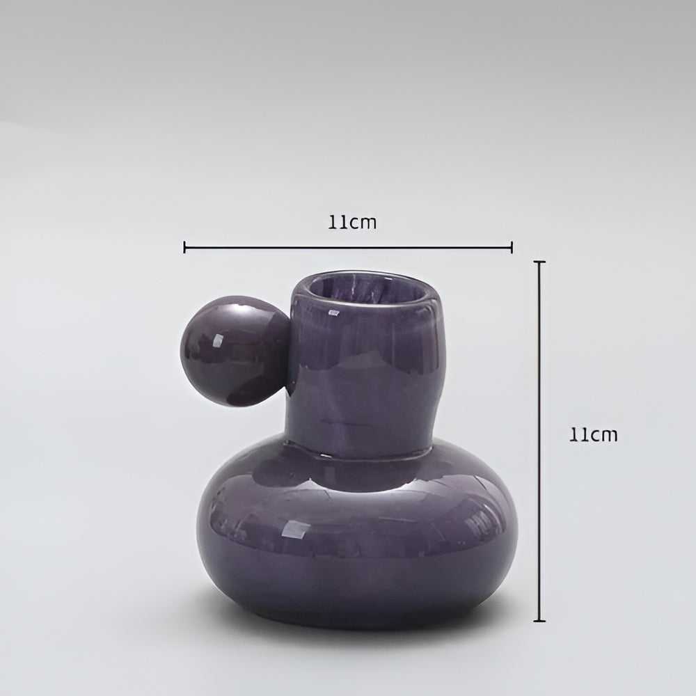Himmlischer Nordischer Glas Kerzenhalter