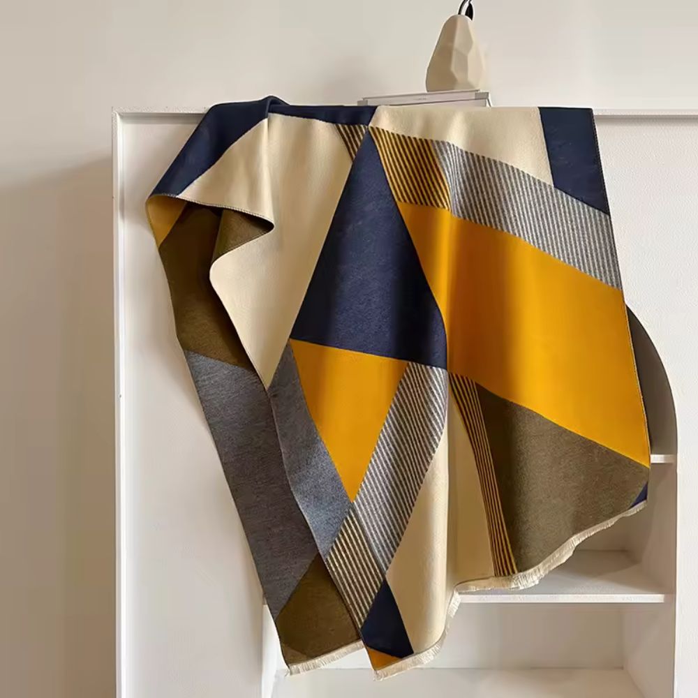 Abstrakter geometrischer Farb-Schal