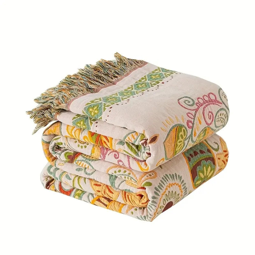 Herbstblatt Boho Wendedecke