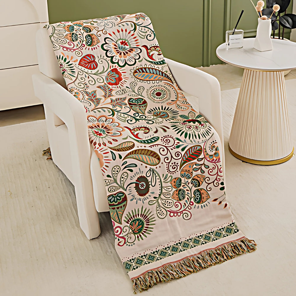 Herbstblatt Boho Wendedecke