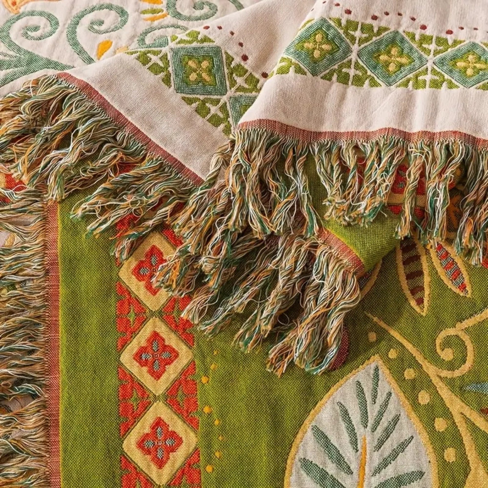 Herbstblatt Boho Wendedecke