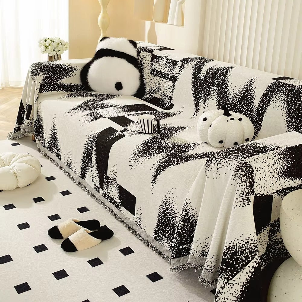 Avantgarde Abstract Chenille Sofabezug