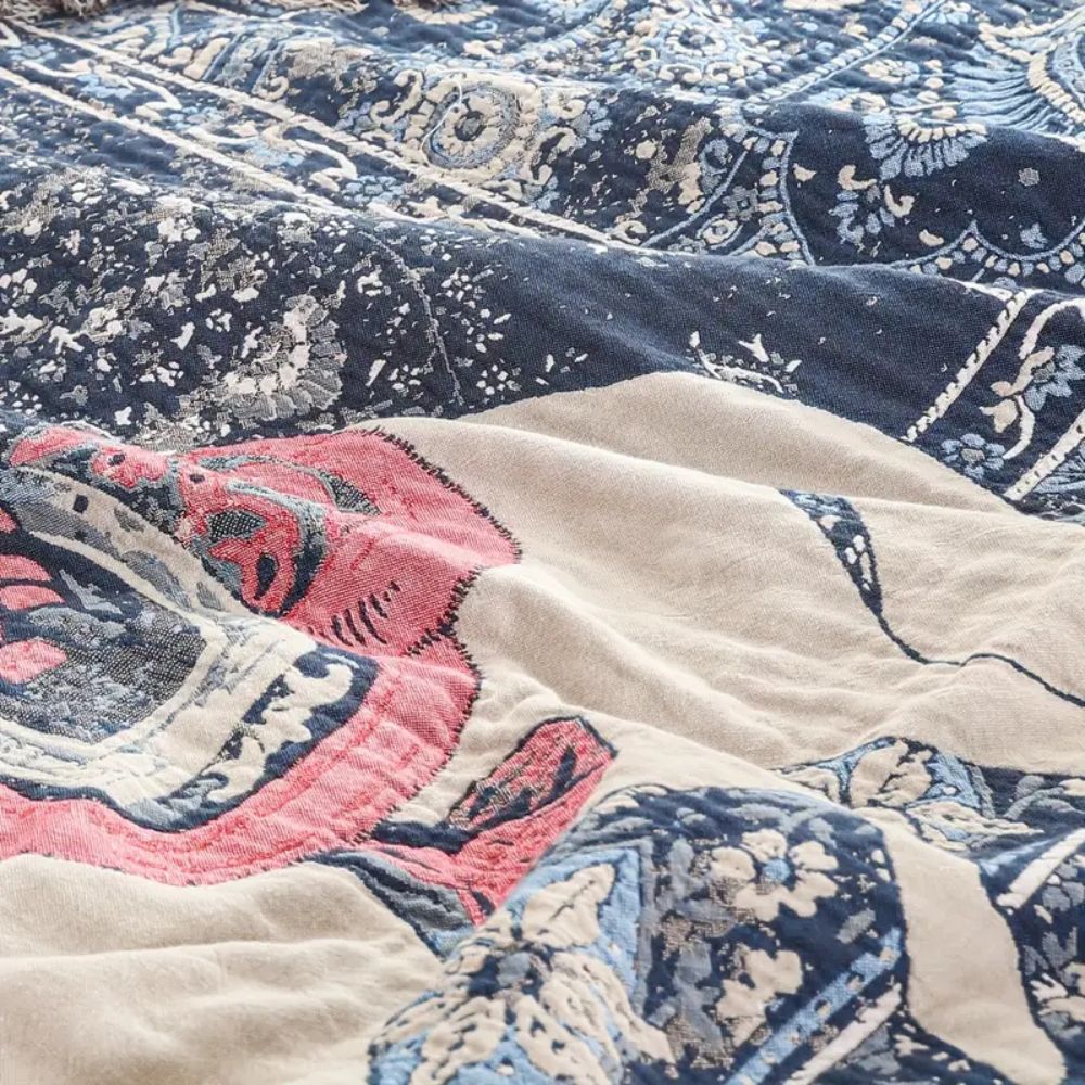 Bohemian Inspiriertes Pferde Druckdecke