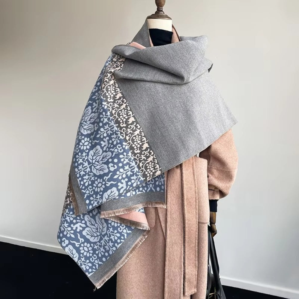 Boho Ethnische Blumenrand Schal