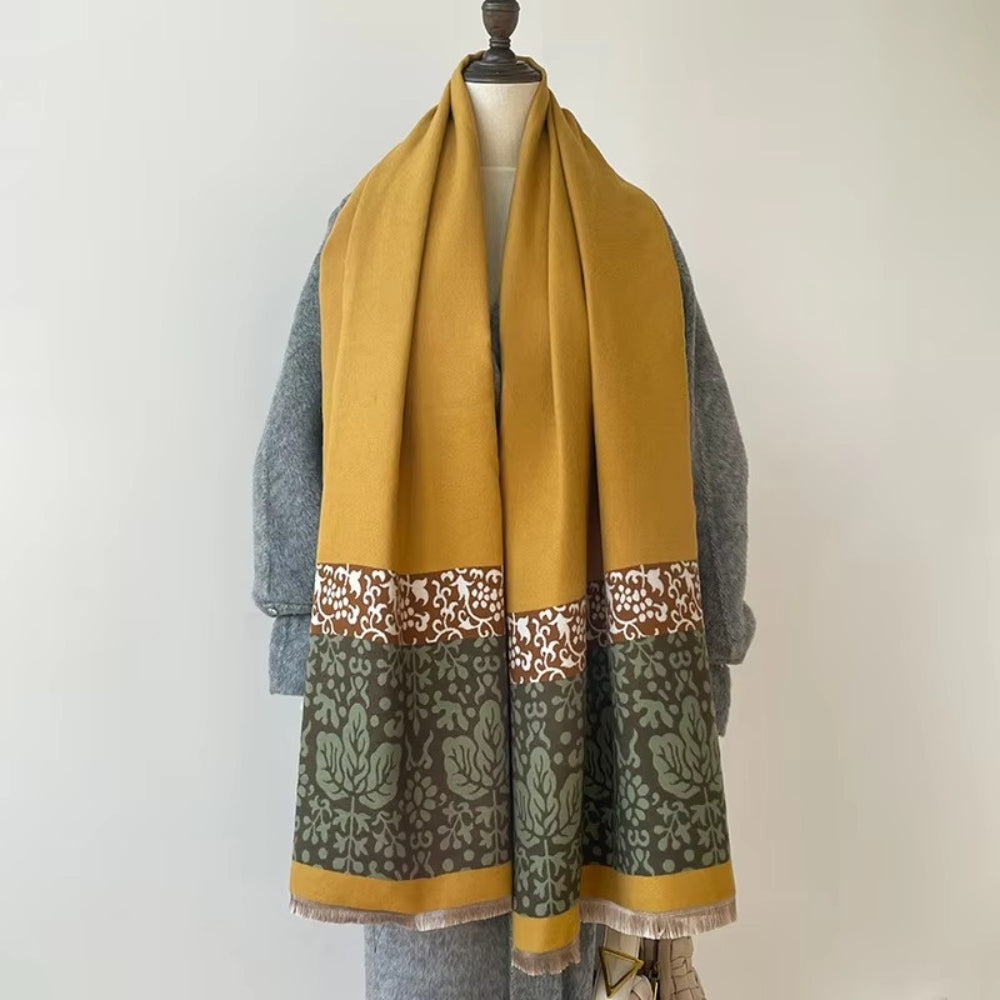 Boho Ethnische Blumenrand Schal