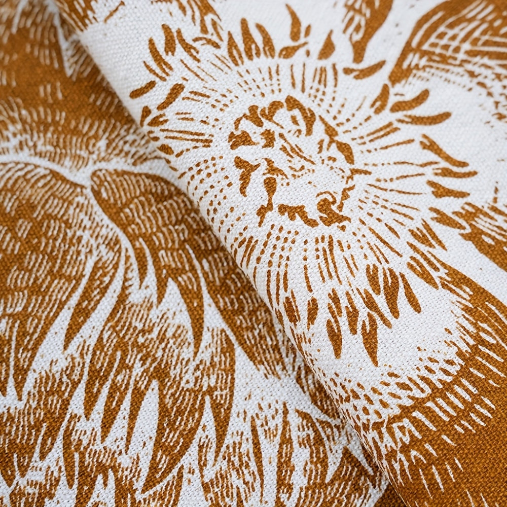 Pfauenblüte Boho Blumen Tischdecke mit Quasten