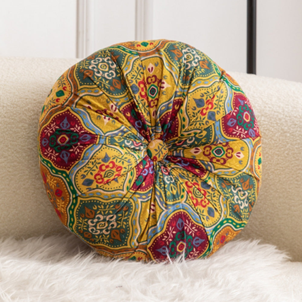 Boho Rundes Sitzkissen