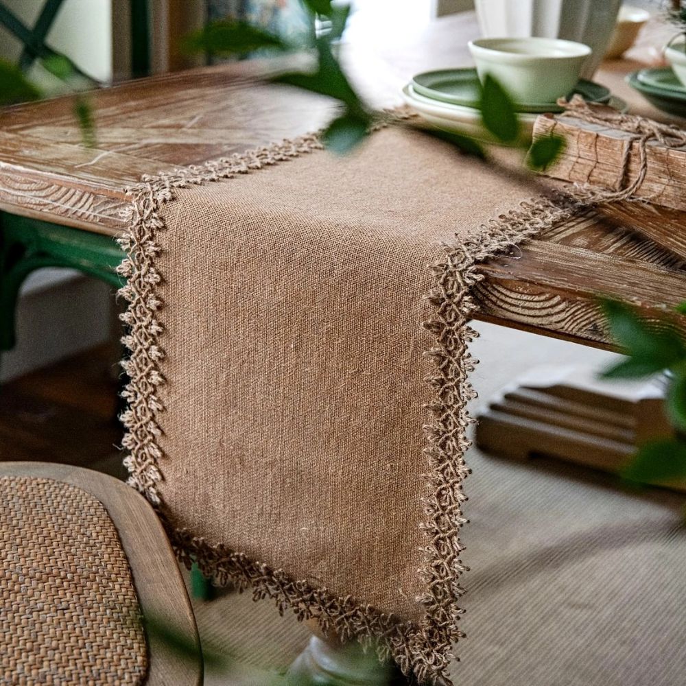 Jute Charme Boho Tischläufer