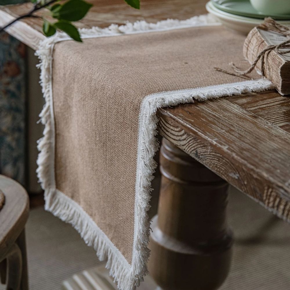 Jute Charme Boho Tischläufer