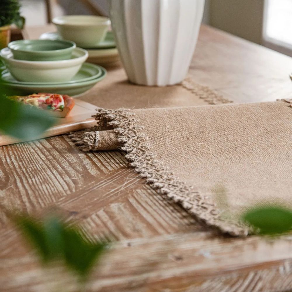 Jute Charme Boho Tischläufer