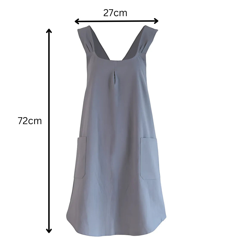 Nari Koreanisch inspiriertes Kreuzrücken-Schürzenkleid