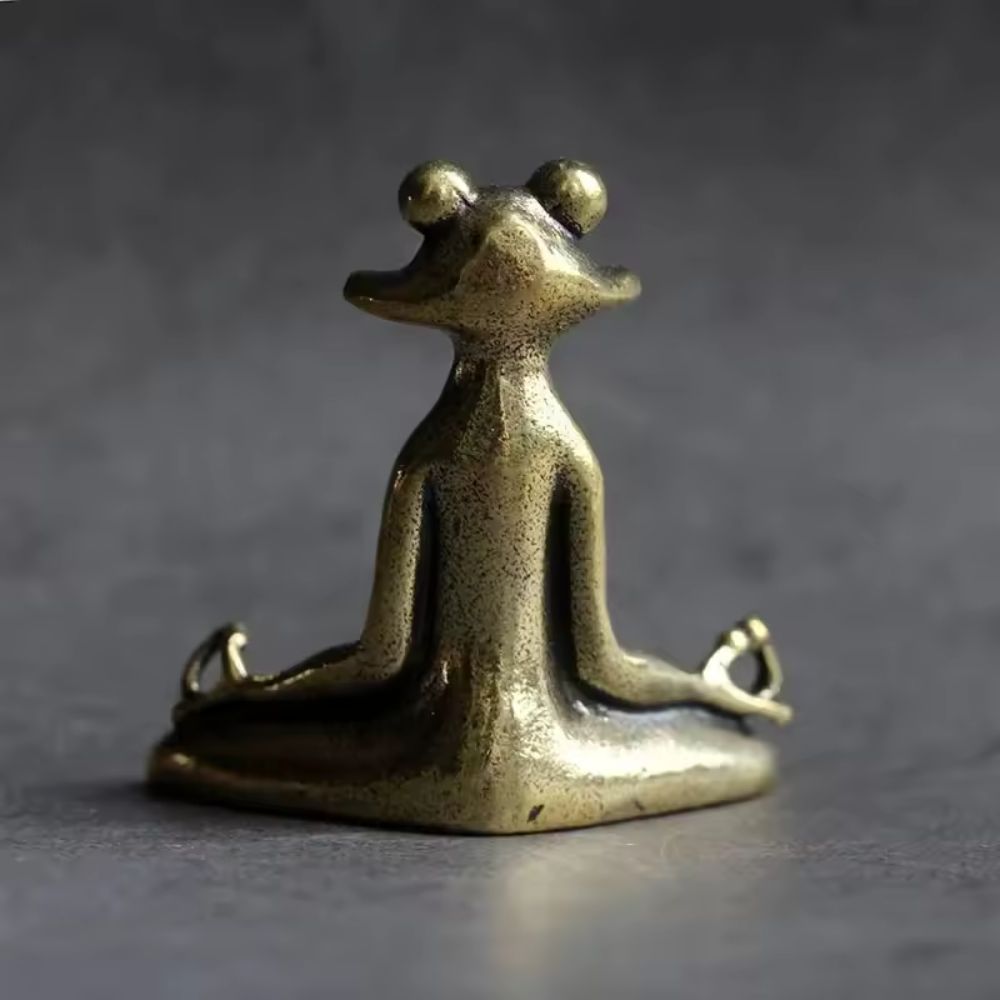 Ruhiger Lotusfrosch Miniaturfigur