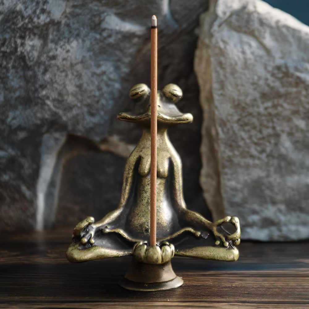 Ruhiger Lotusfrosch Miniaturfigur