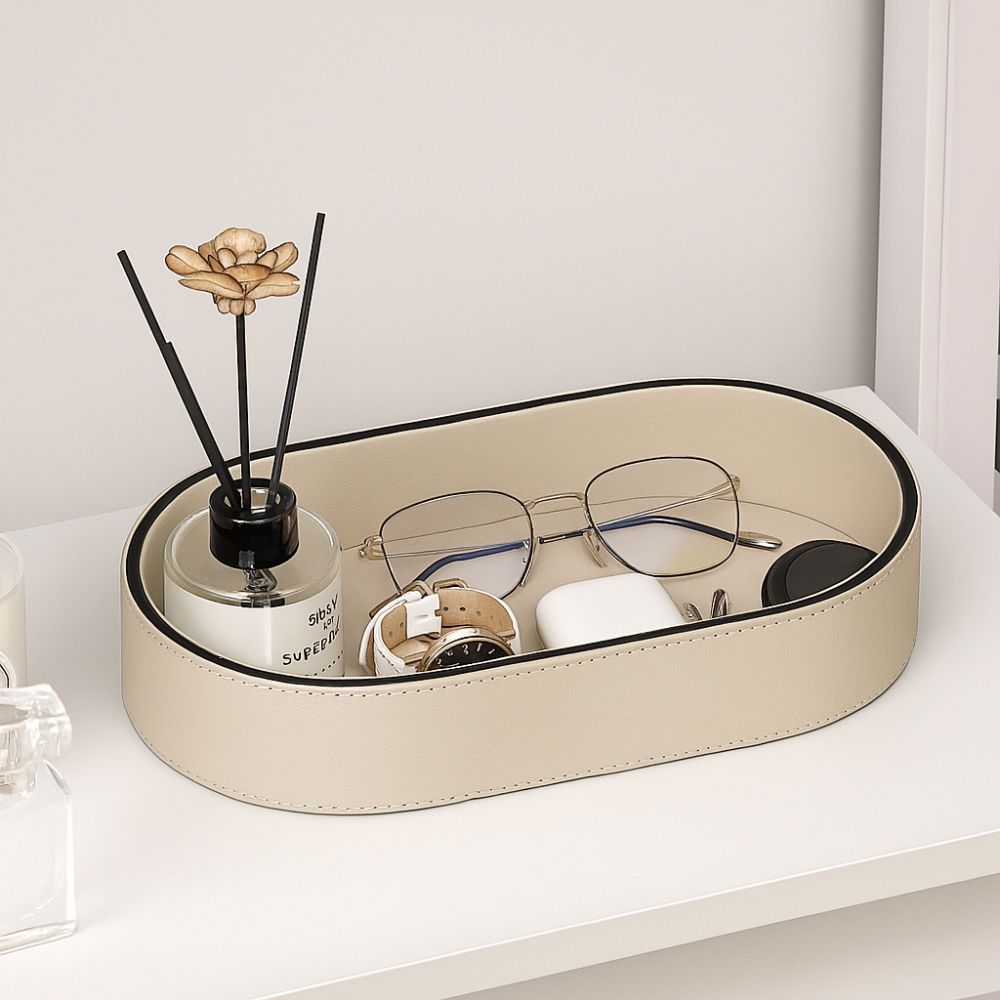 Kapsel Leder Organizer Tray