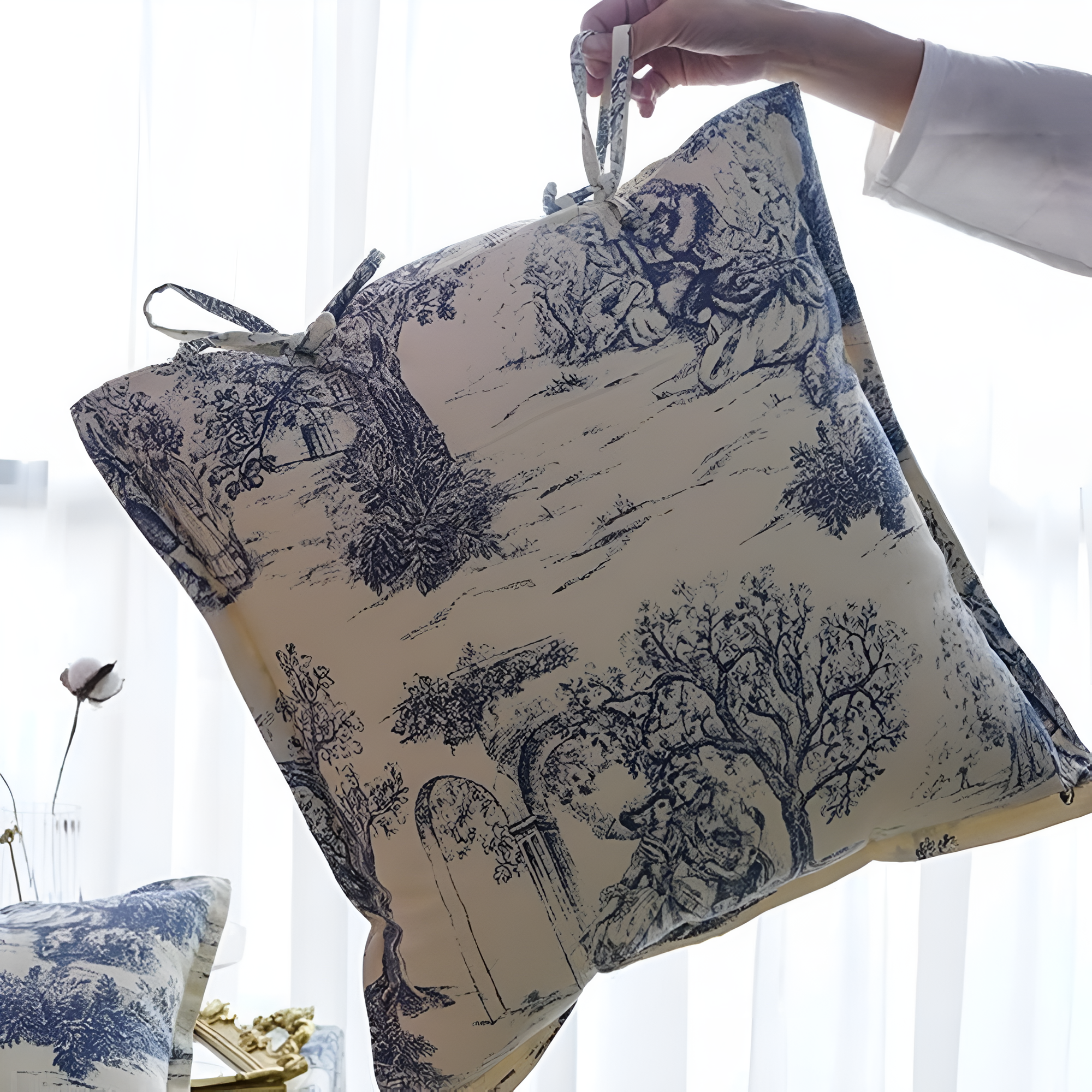 Chateau Vintage Druck Kissenbezug