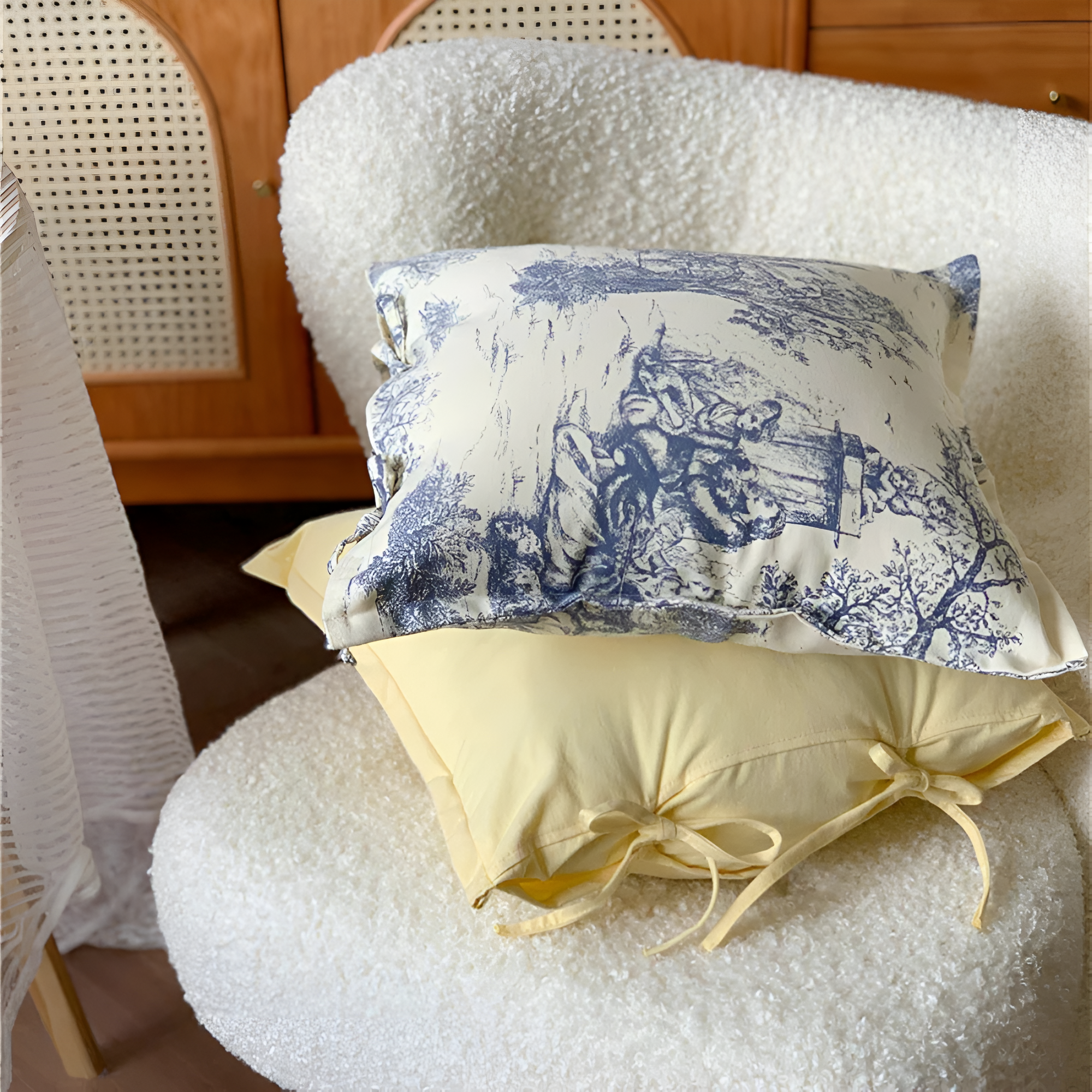 Chateau Vintage Druck Kissenbezug