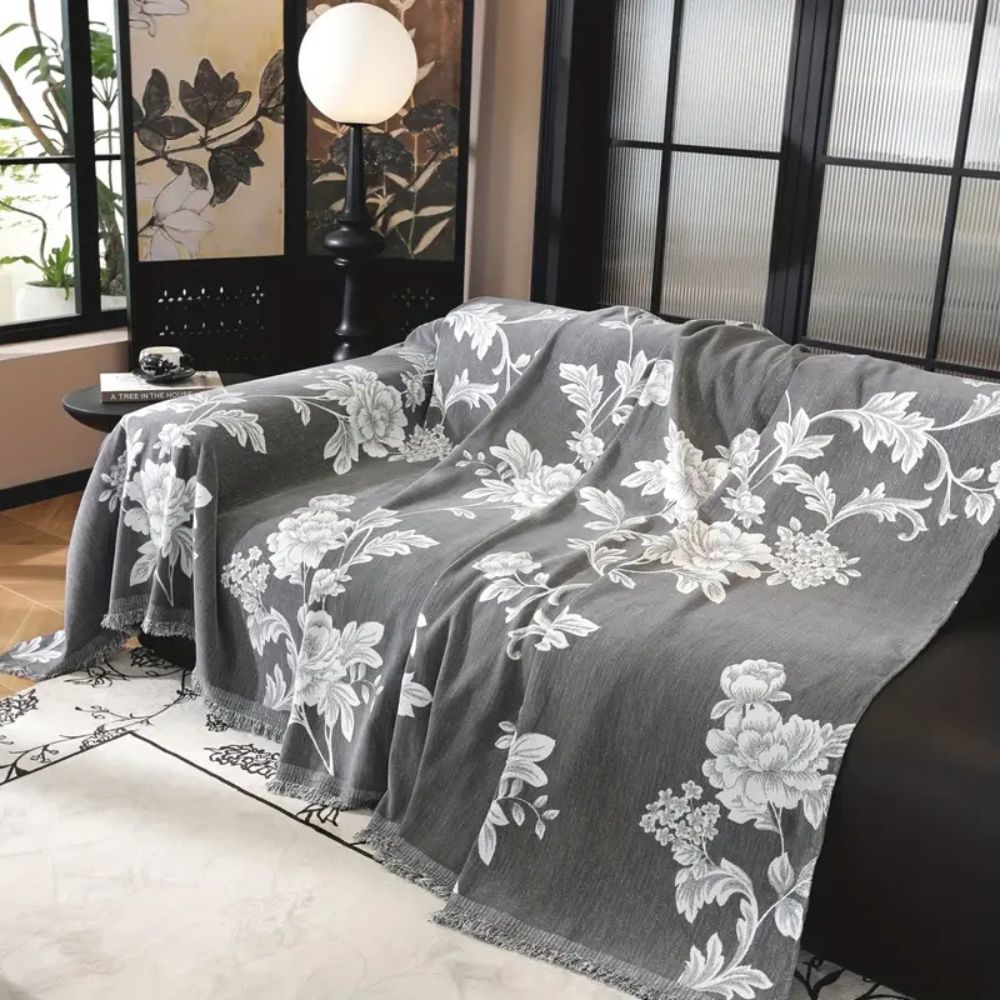 Klassische Fleur Jacquard Sofabezug