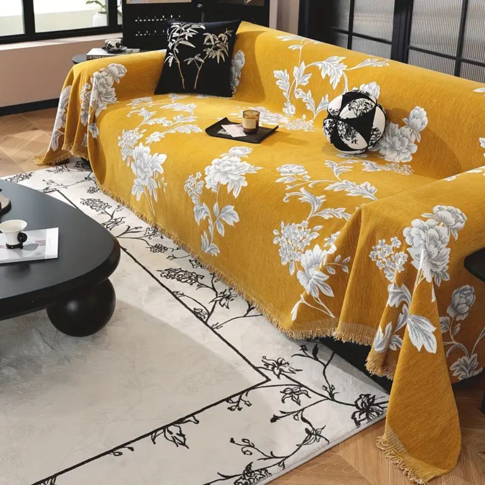 Klassische Fleur Jacquard Sofabezug