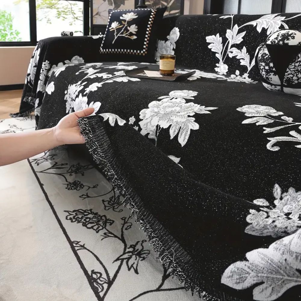 Klassische Fleur Jacquard Sofabezug