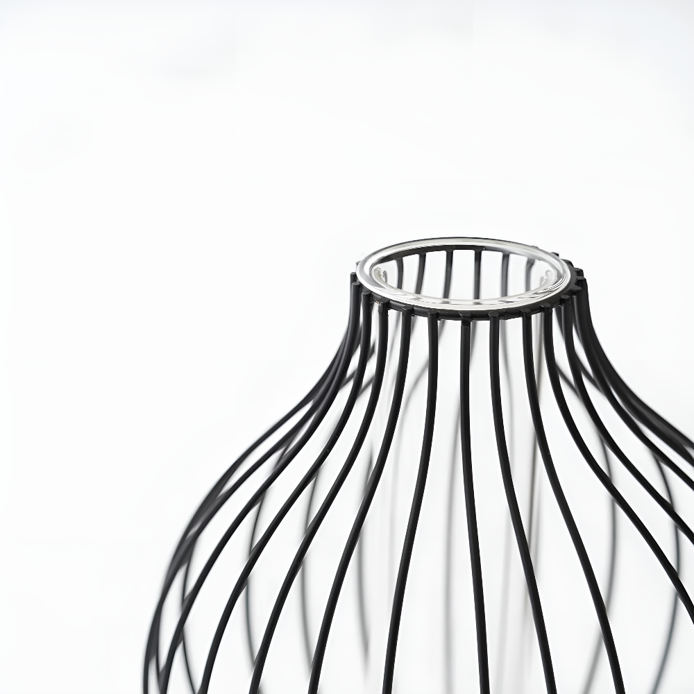 Elegante Metallrahmen-Vase