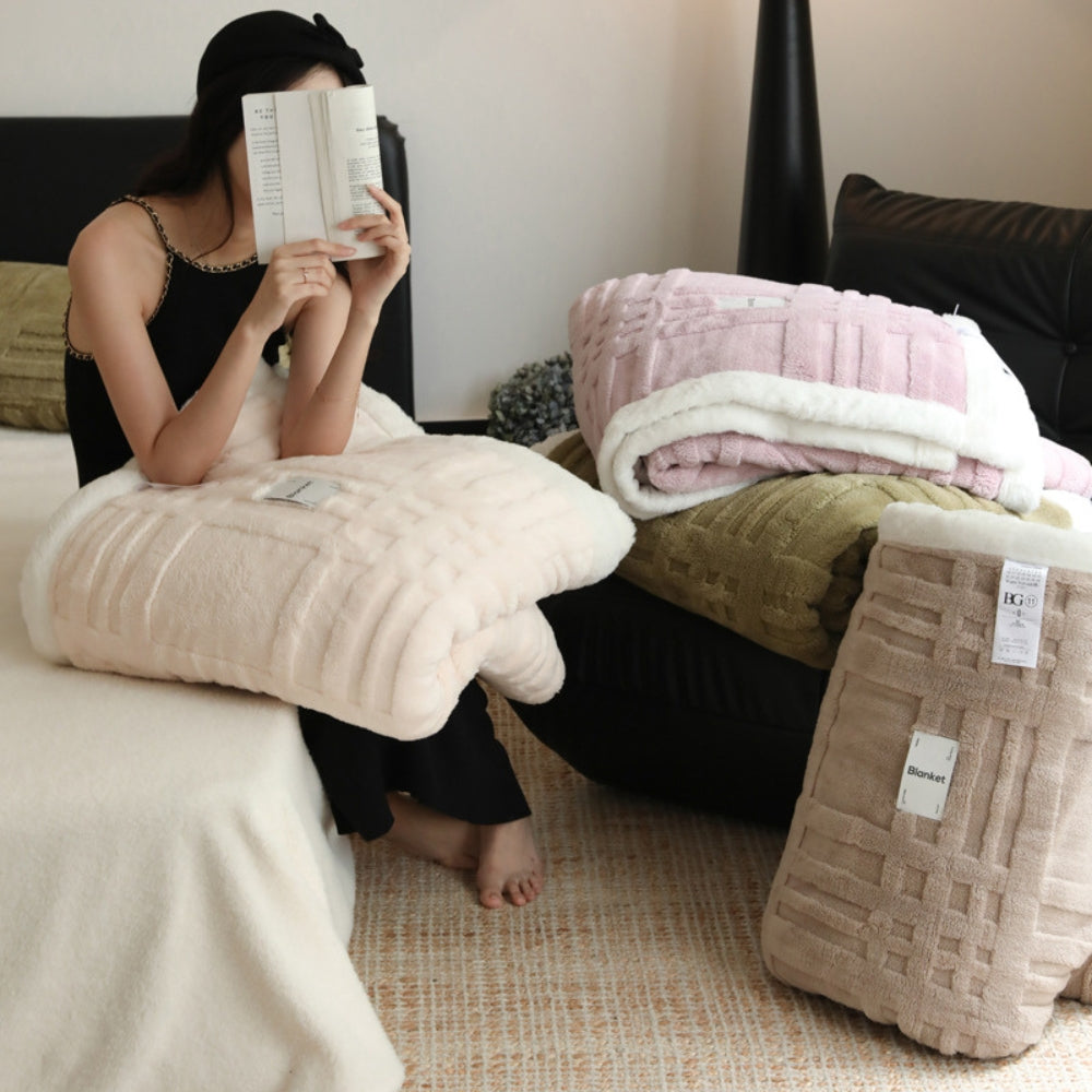 Cosmo Fluffy Winter Dreidimensionales Warmes Blanket