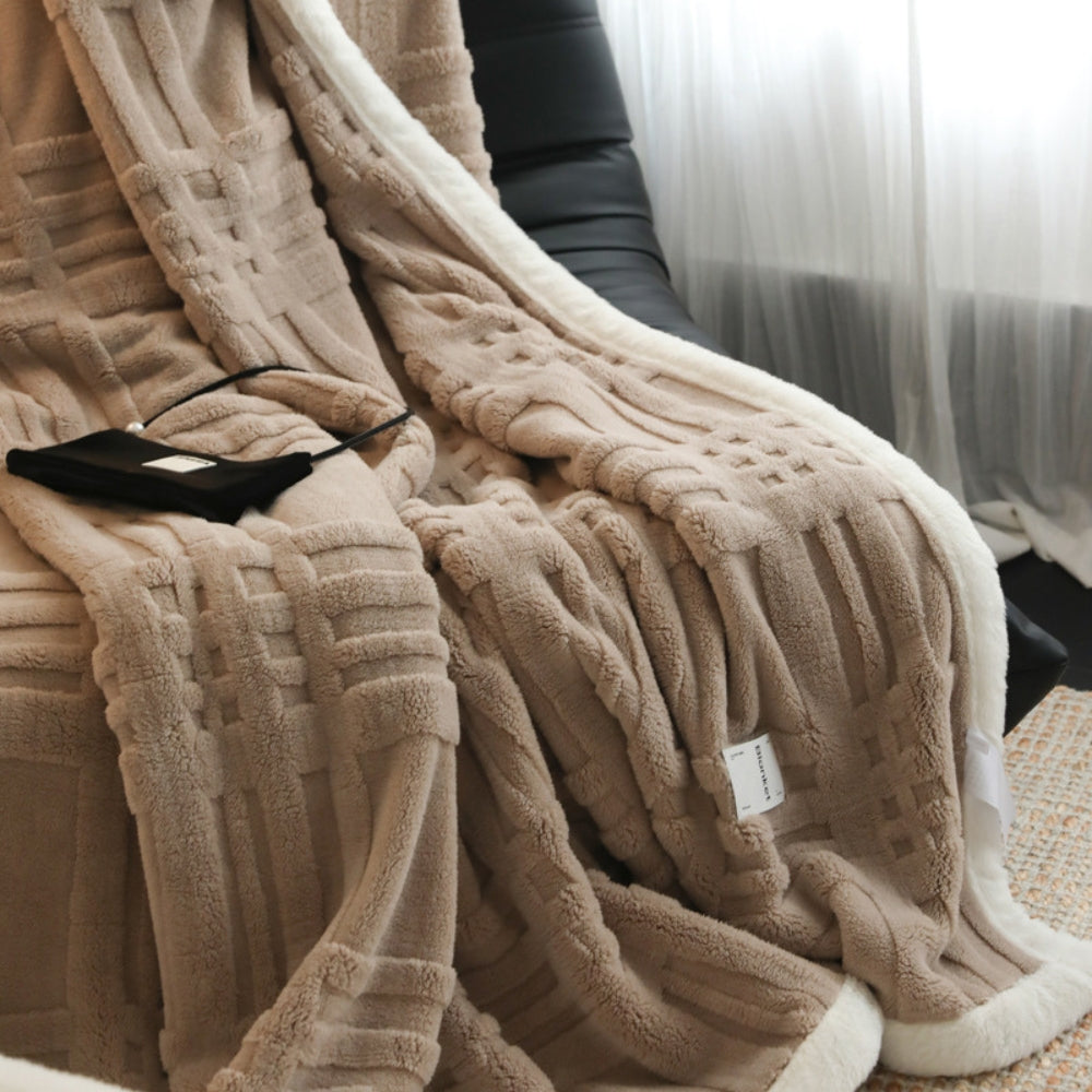 Cosmo Fluffy Winter Dreidimensionales Warmes Blanket