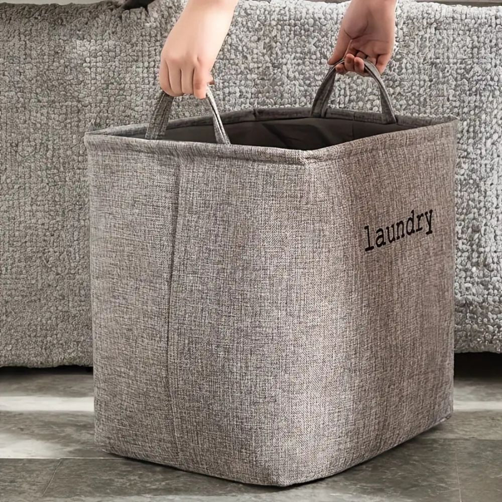 Gemütlicher Cube Wäschekorb