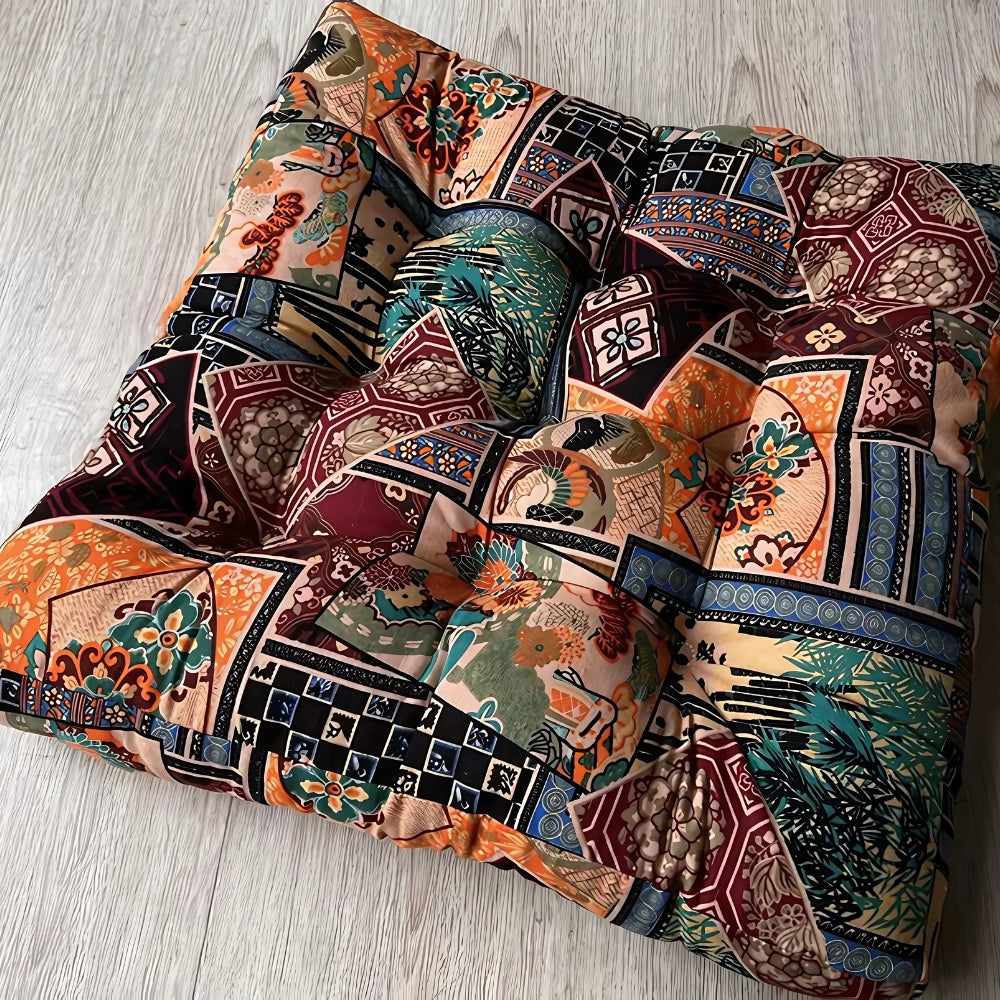 Bohemian Quadrat Kissen Sitzpolster