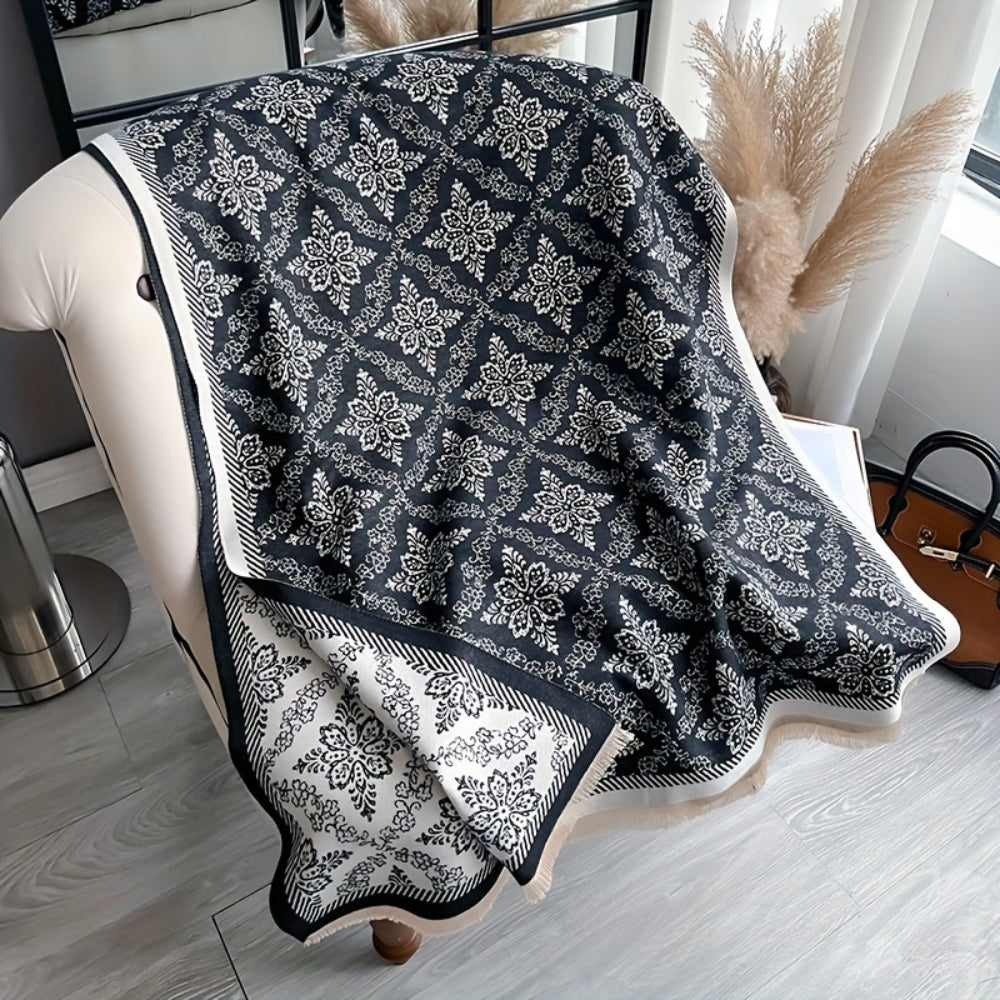 Elara Damask Druck Schal Stola