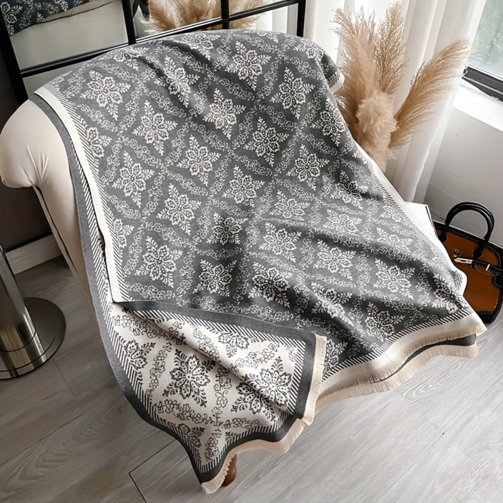 Elara Damask Druck Schal Stola