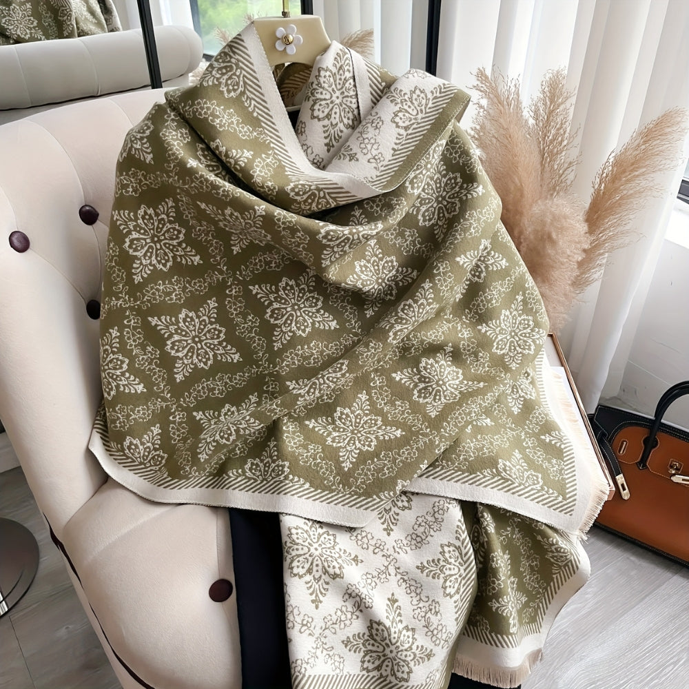 Elara Damask Druck Schal Stola