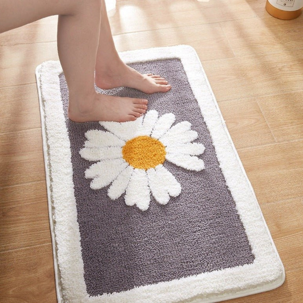 Fleur Plüsch Floral Badteppich