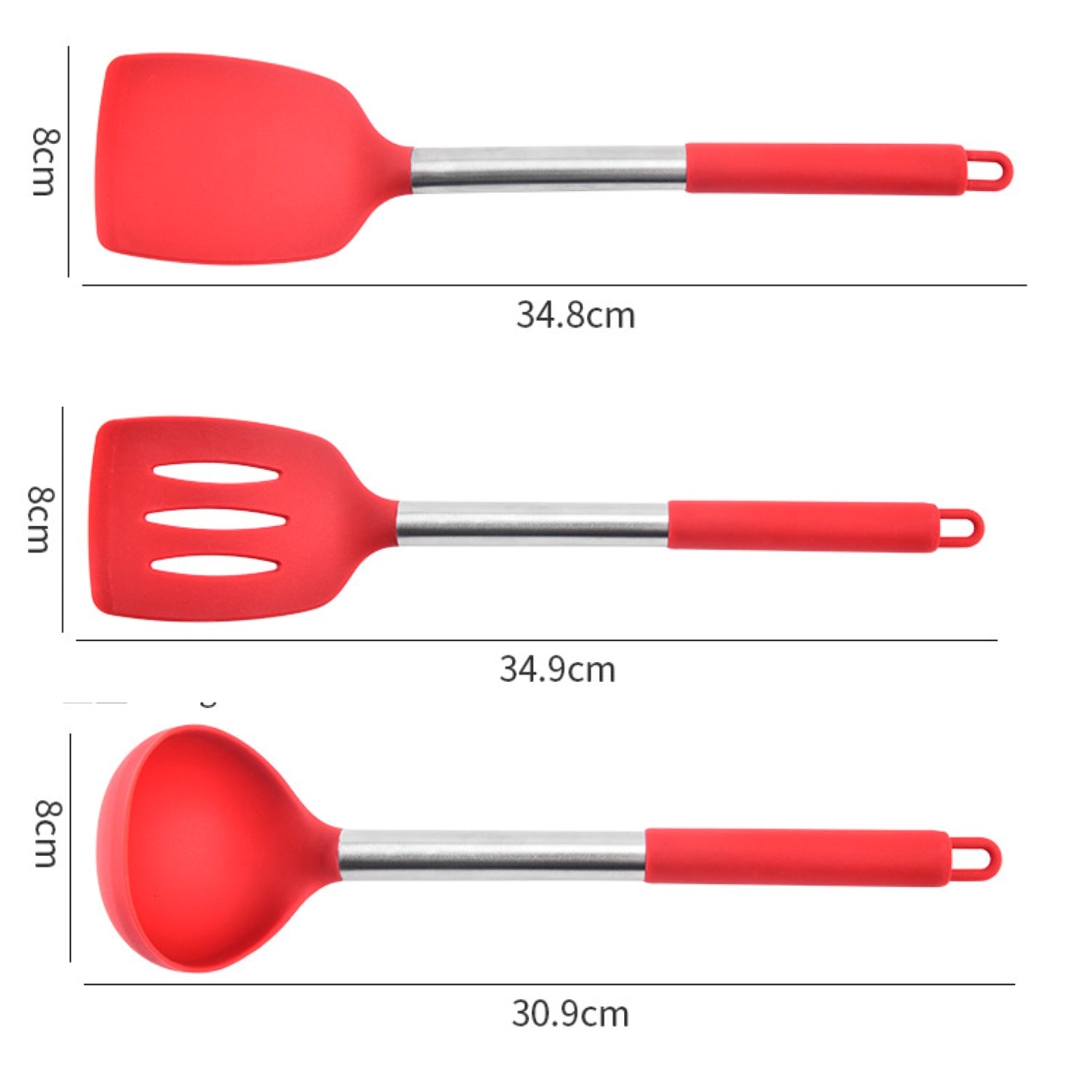 FlexiChef Silikon Küchenutensilien Set | 3-teilig