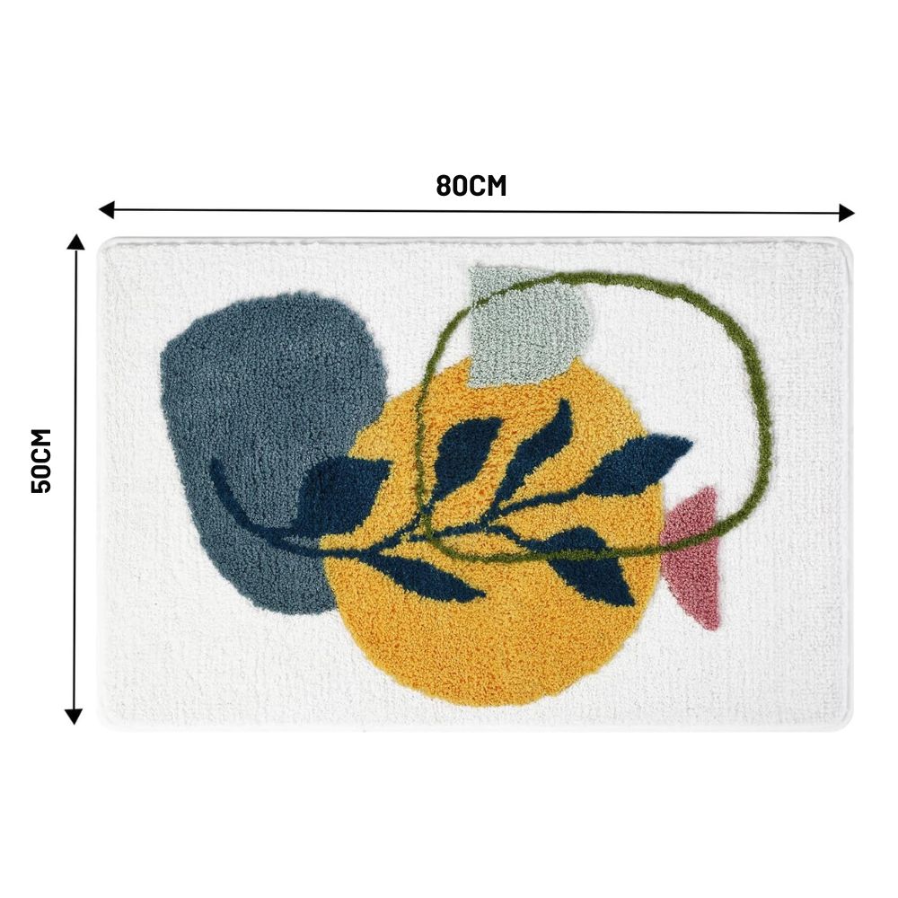 Blumenmuster Antirutsch-Badematte
