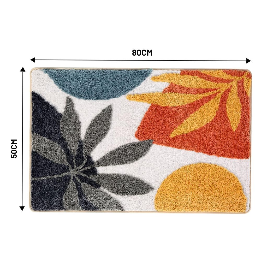 Blumenmuster Antirutsch-Badematte