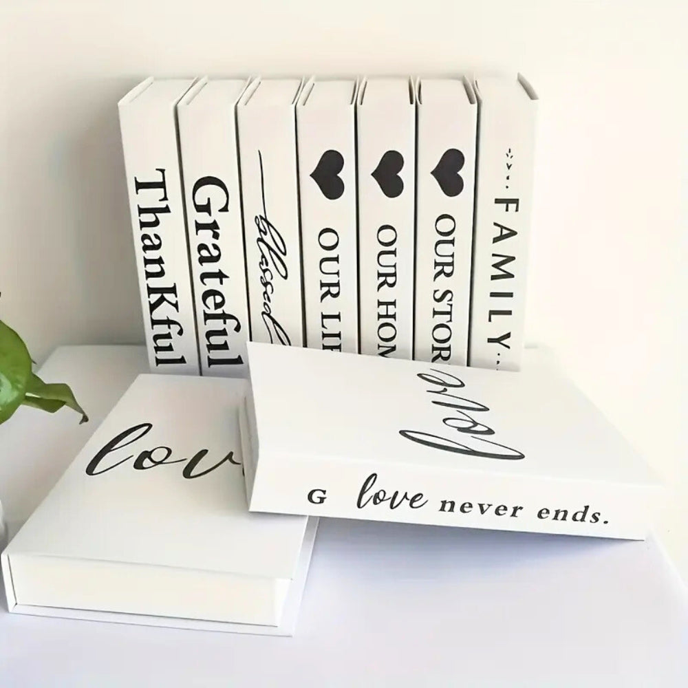 Ewiger Inspirierender Buchstapel Wohnkultur