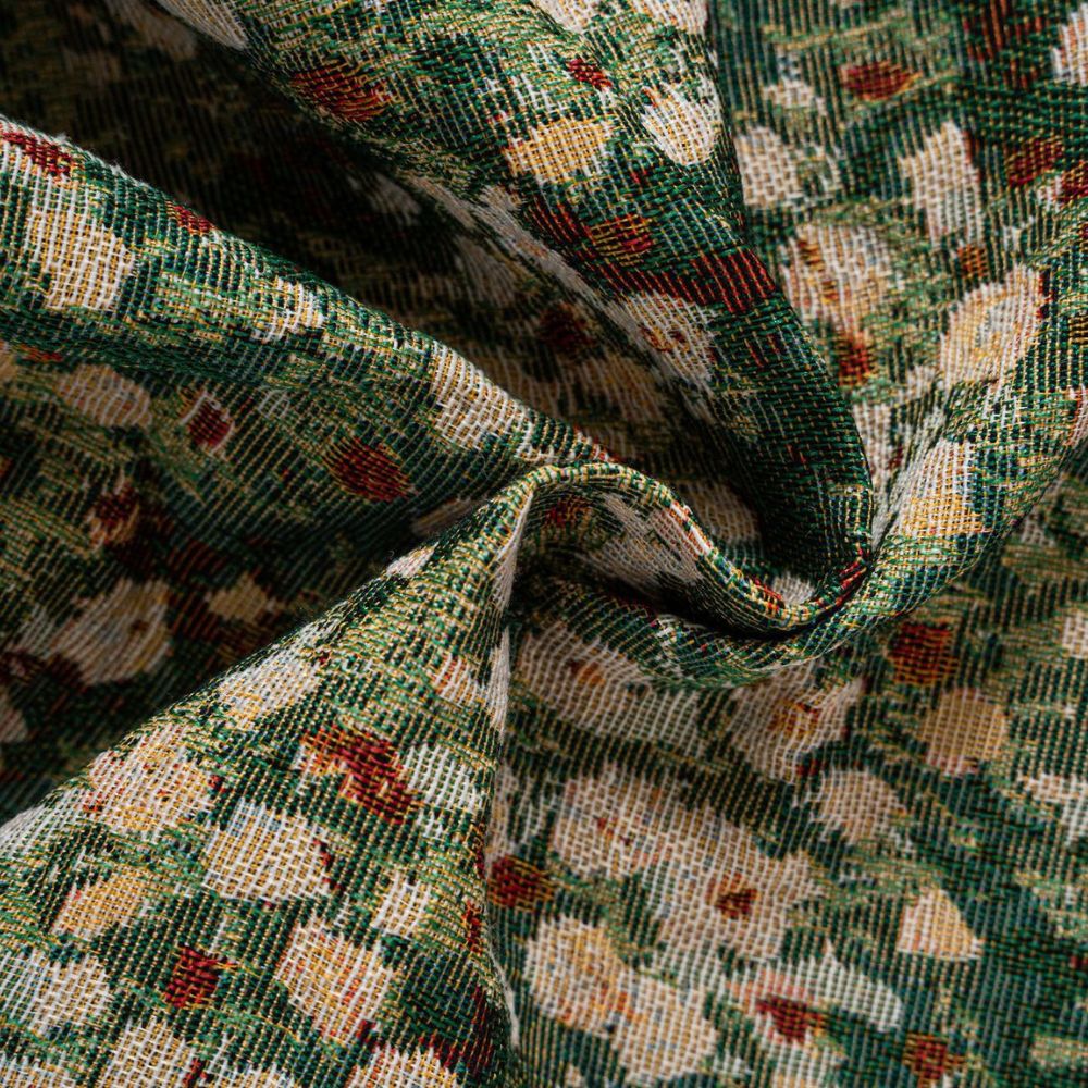 Französische Vintage Blumen Wandbehang Vorhang