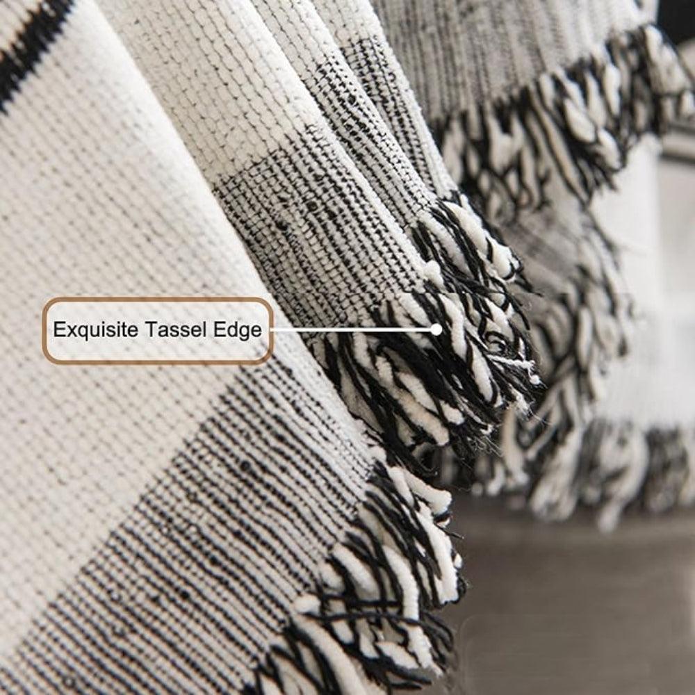 Geometrische Boho Sofabezug-Decke