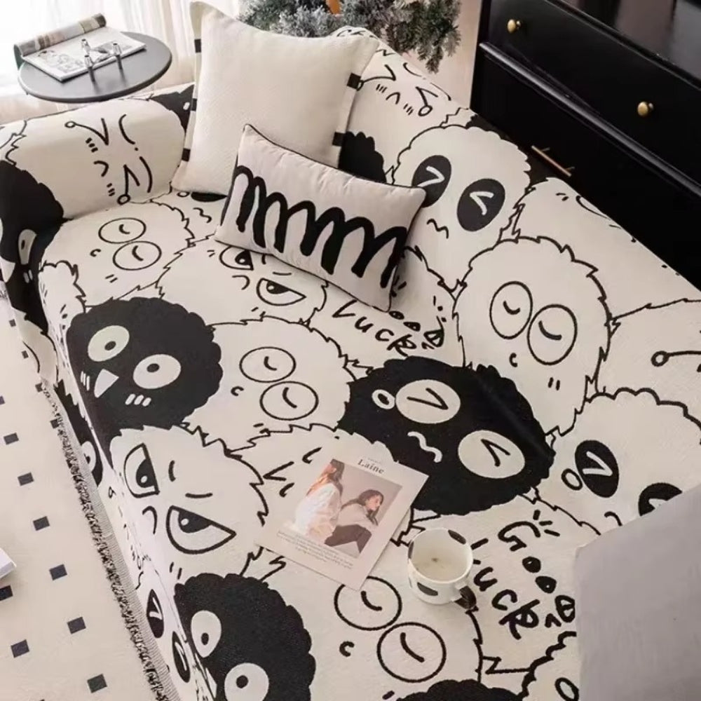 Gremlin Cartoon Chenille Sofabezug