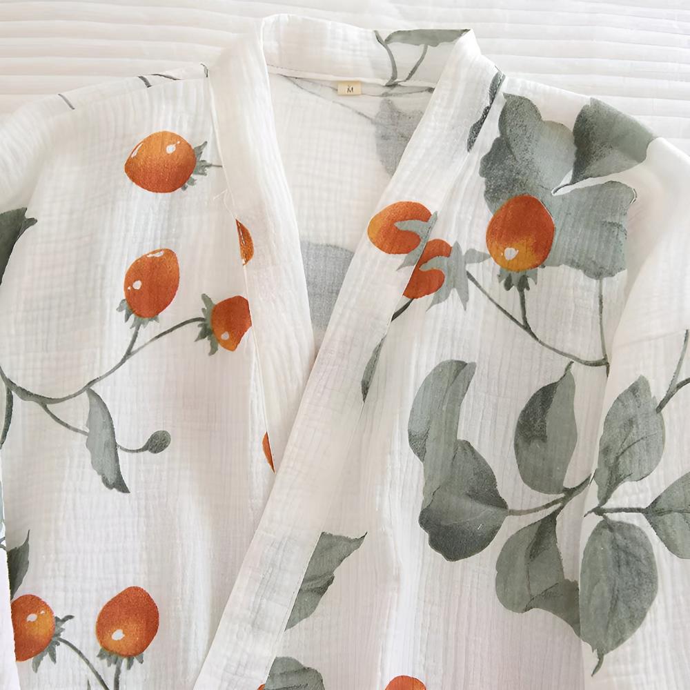 Garten Tomate Kimono Bademantel