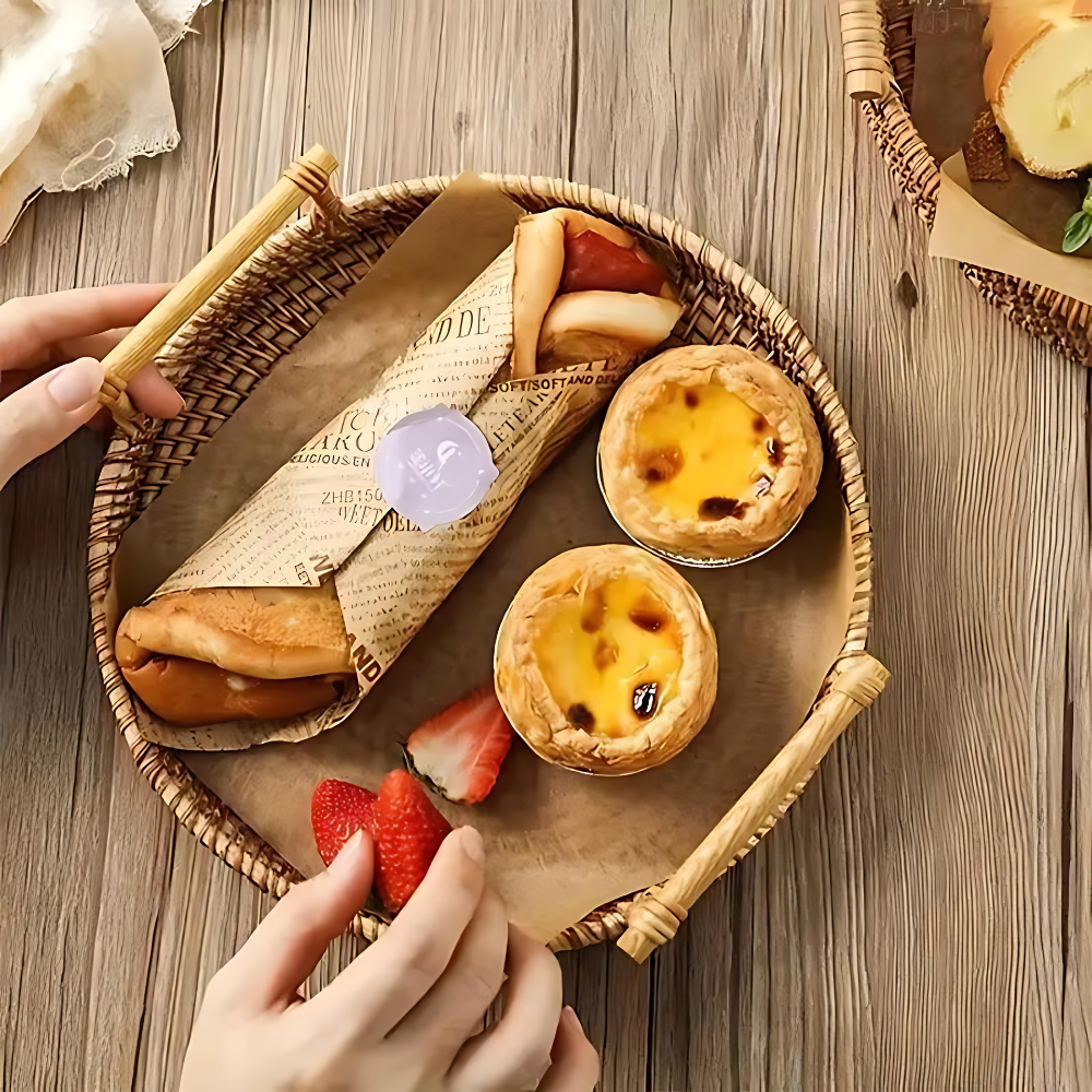 Handgefertigtes Rattan-Serviertablett