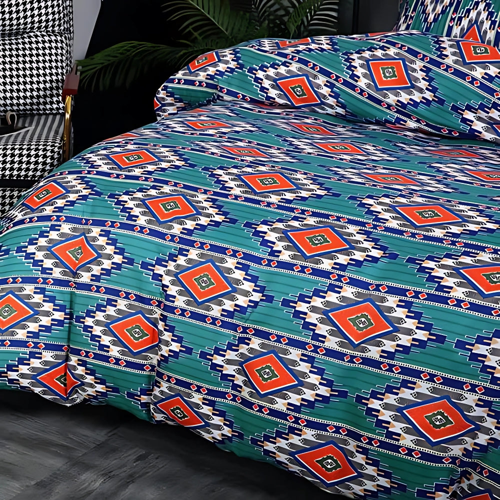 Indara Boho Tribal Print Bettbezug Set