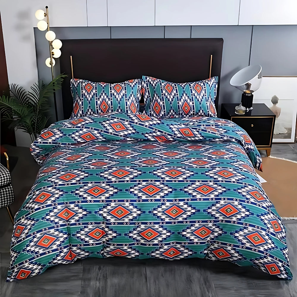 Indara Boho Tribal Print Bettbezug Set