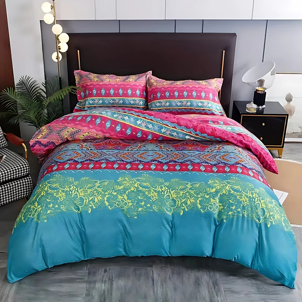 Indara Boho Tribal Print Bettbezug Set