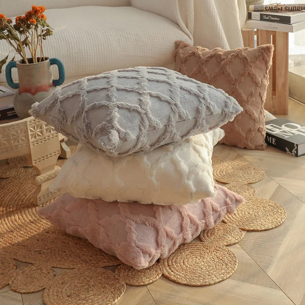 Lunel Samt Boho Stil Kissenbezug