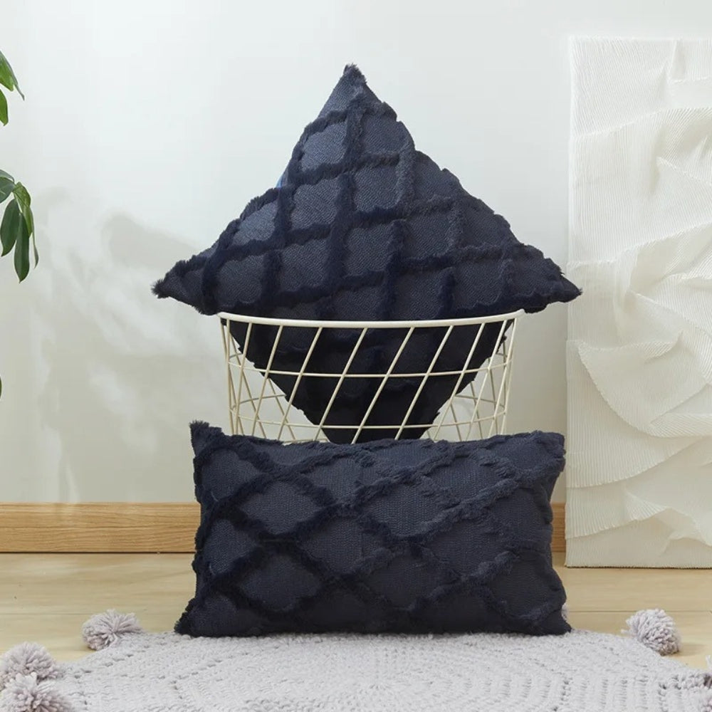 Lunel Samt Boho Stil Kissenbezug